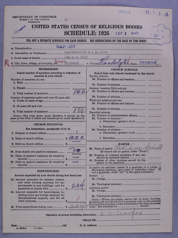 Scan of Negro Baptists: 9962