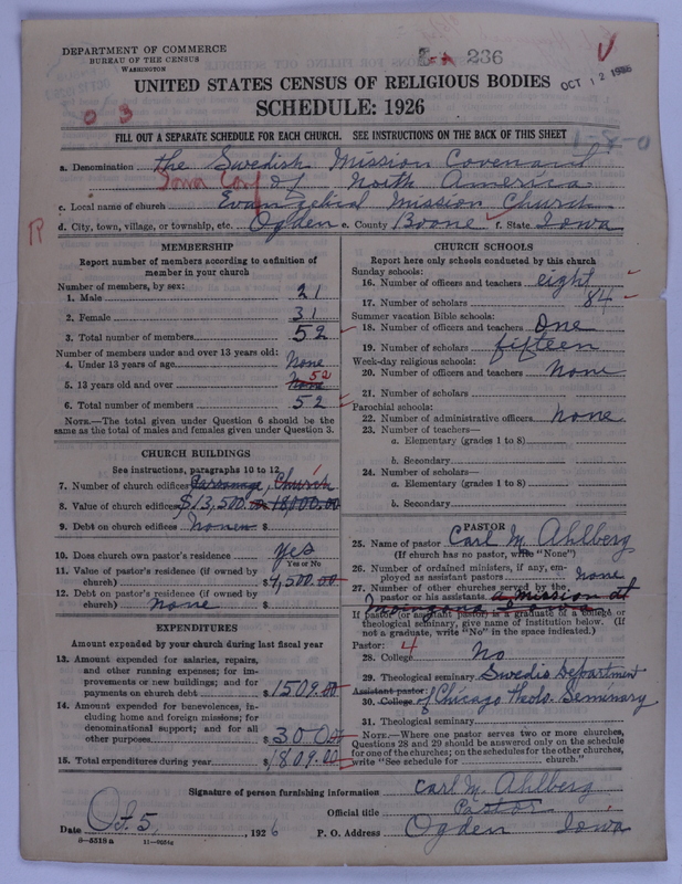 Scan of Swedish Evangelical Mission Covenant of America: 236