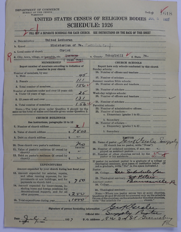 Scan of United Lutheran Church in America: 1618