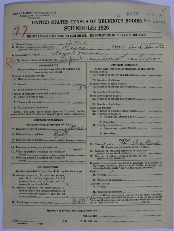 Scan of African Methodist Episcopal Church: 6272