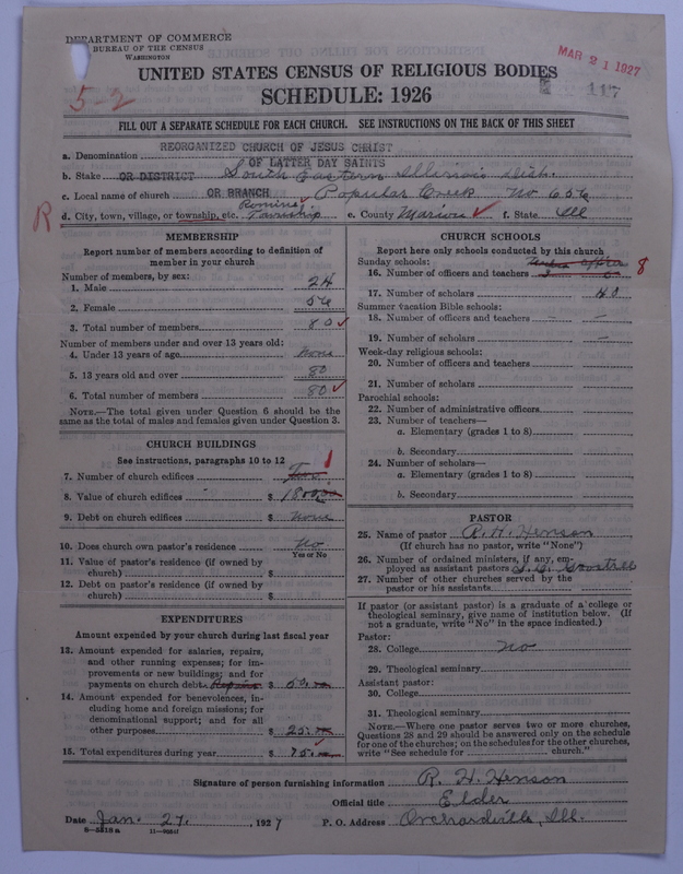 Scan of Reorganized Church of Jesus Christ of Latter Day Saints: 117