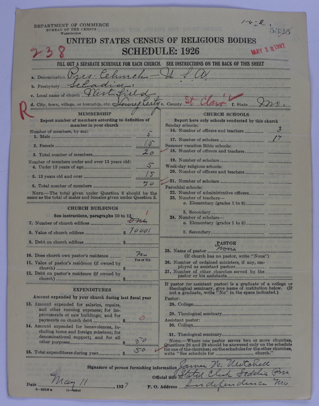 Scan of Presbyterian Church in the United States of America: 5325