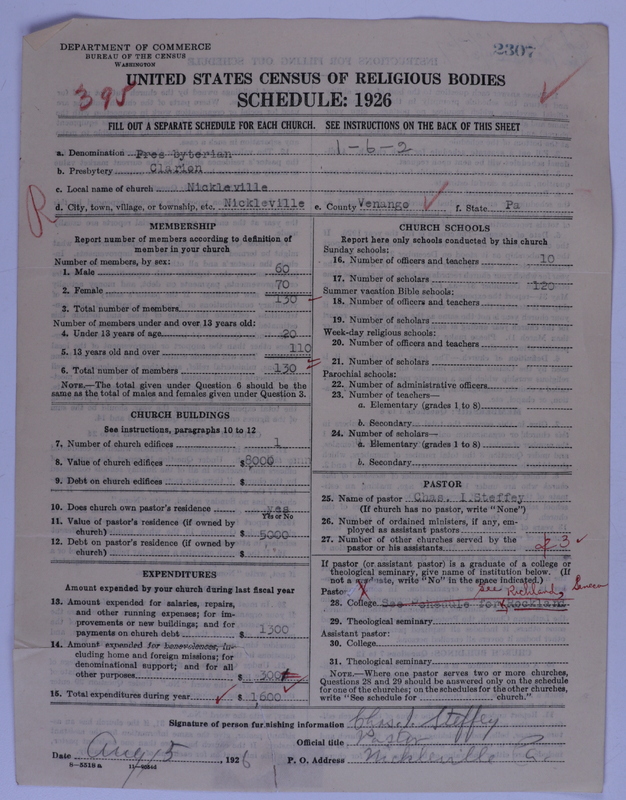 Scan of Presbyterian Church in the United States of America: 2307