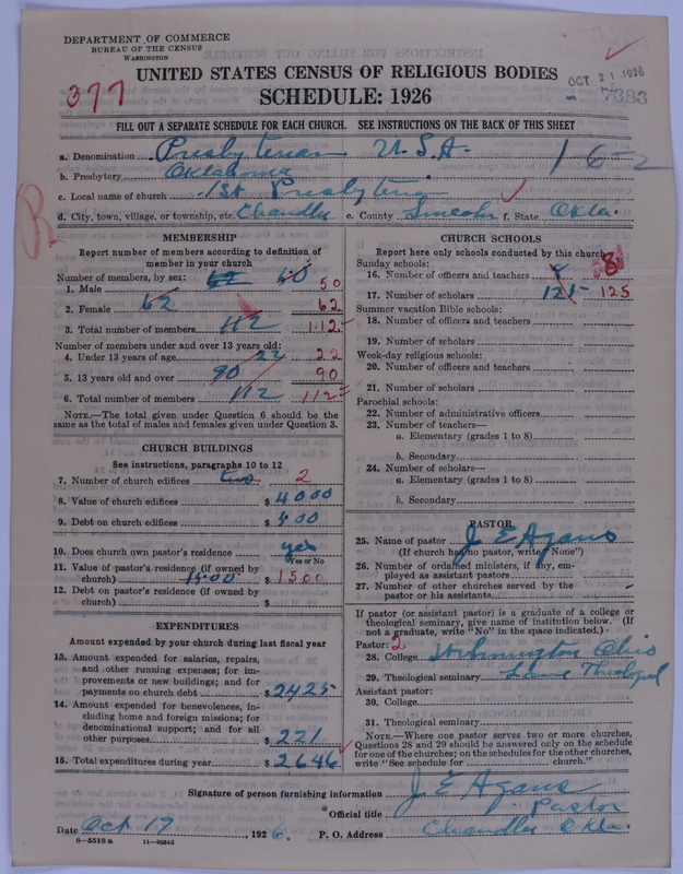 Scan of Presbyterian Church in the United States of America: 7383