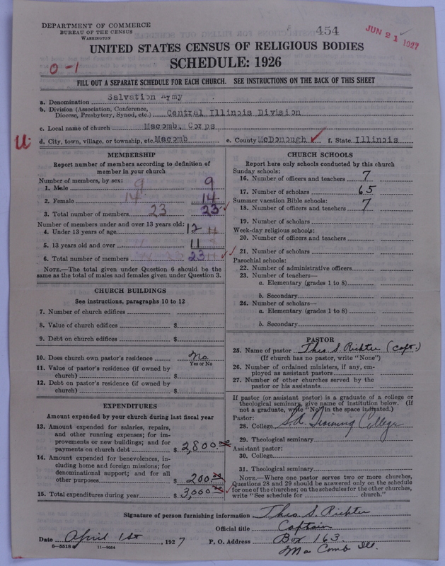 Scan of Salvation Army: 454