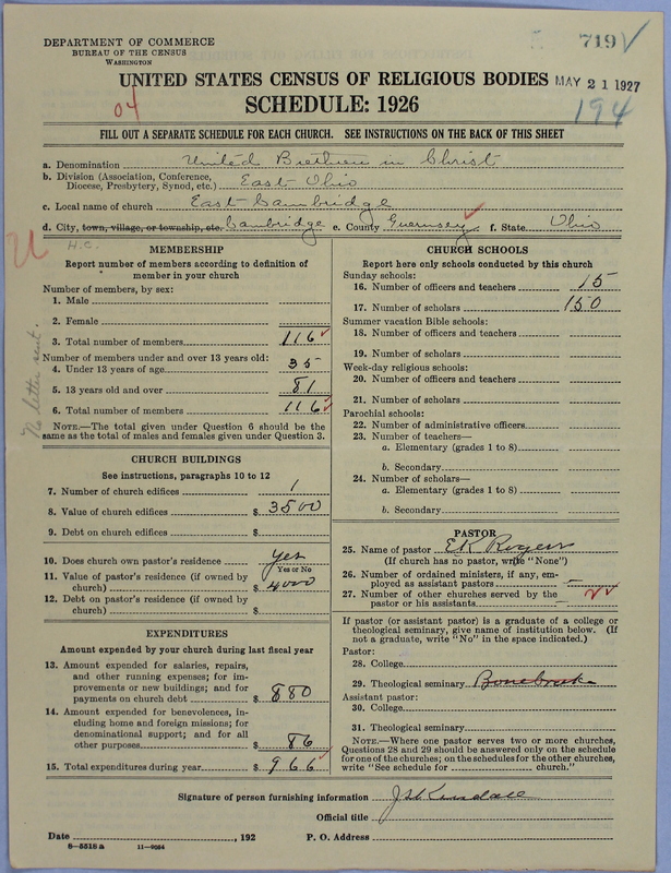 Scan of Church of the United Brethren in Christ: 719