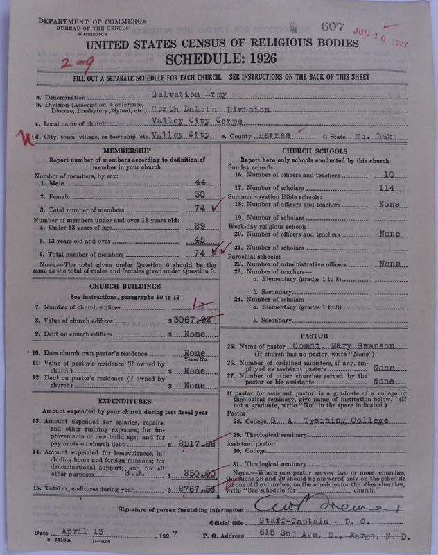 Scan of Salvation Army: 607