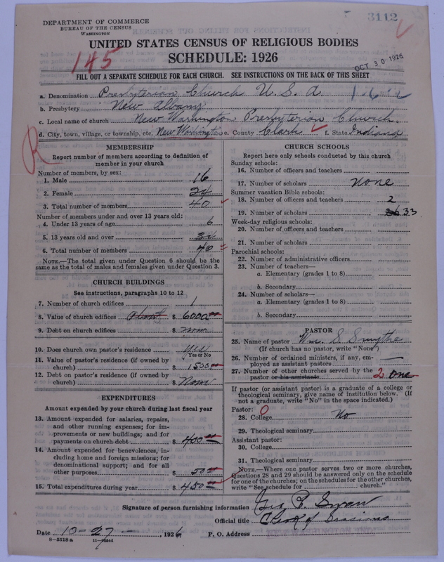 Scan of Presbyterian Church in the United States of America: 3112