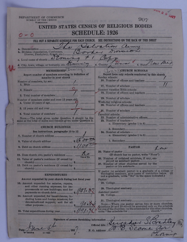 Scan of Salvation Army: 907