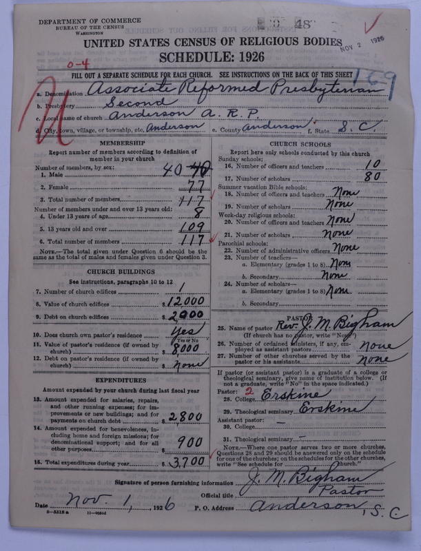 Scan of Associate Reformed Presbyterian Church: 48