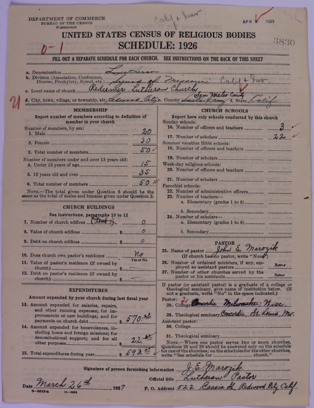 Scan of Evangelical Lutheran Synodical Conference of America: Evangelical Lutheran Synod of Missouri, Ohio, and Other States: 3830