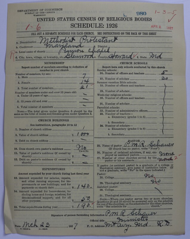 Scan of Methodist Protestant Church: 980