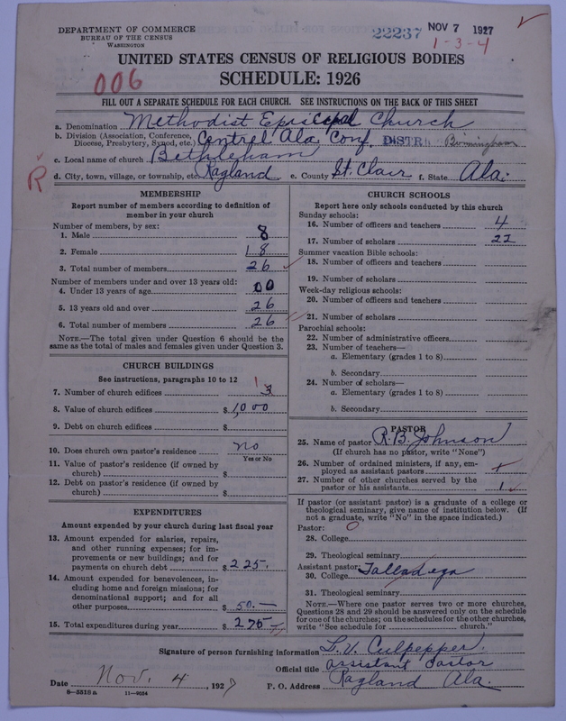 Scan of Methodist Episcopal Church: 22237
