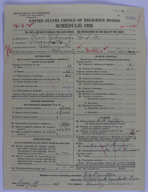 Scan of Presbyterian Church in the United States of America: 4553