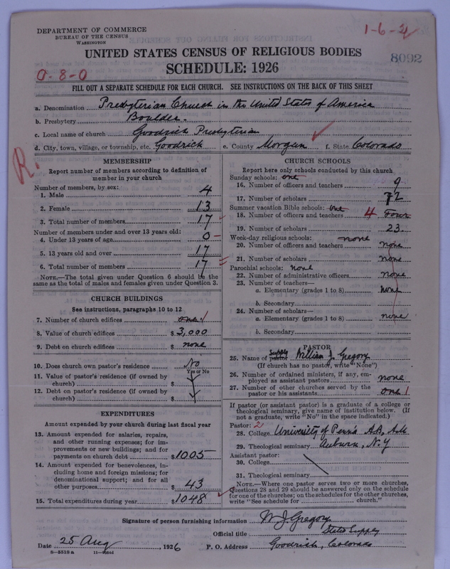 Scan of Presbyterian Church in the United States of America: 8092