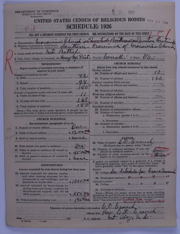 Scan of Moravian Church in America: 90