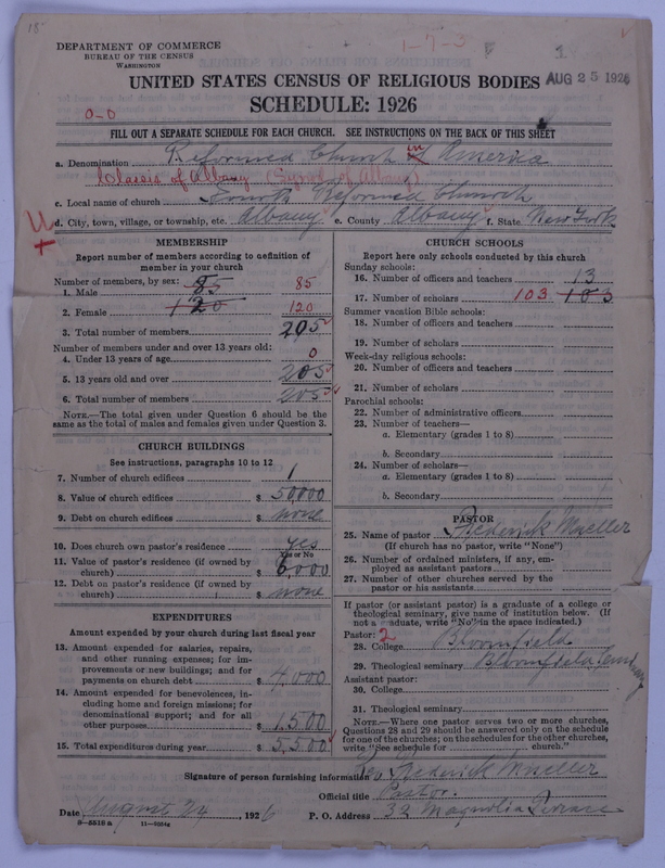 Scan of Reformed Church in America: 1
