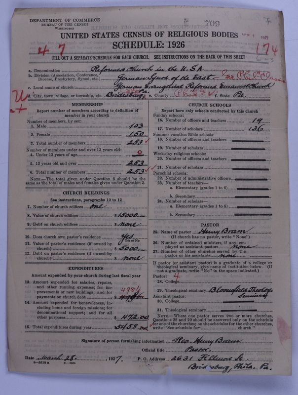 Scan of Reformed Church in the United States: 709