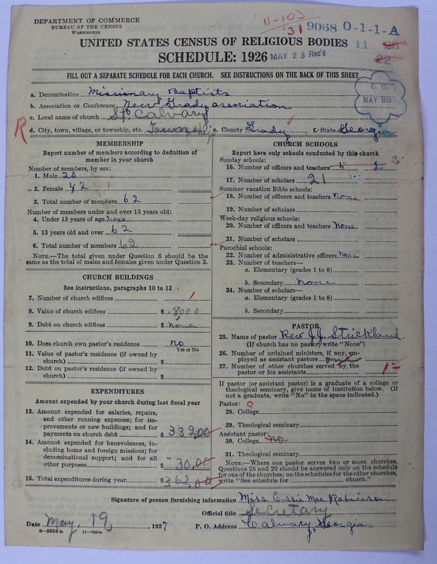 Scan of Negro Baptists: 9068