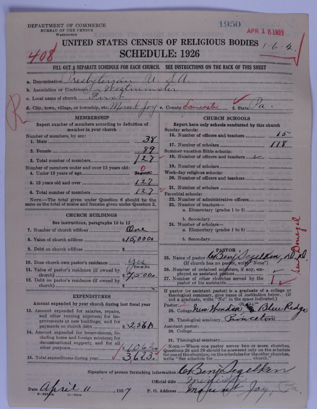 Scan of Presbyterian Church in the United States of America: 1950