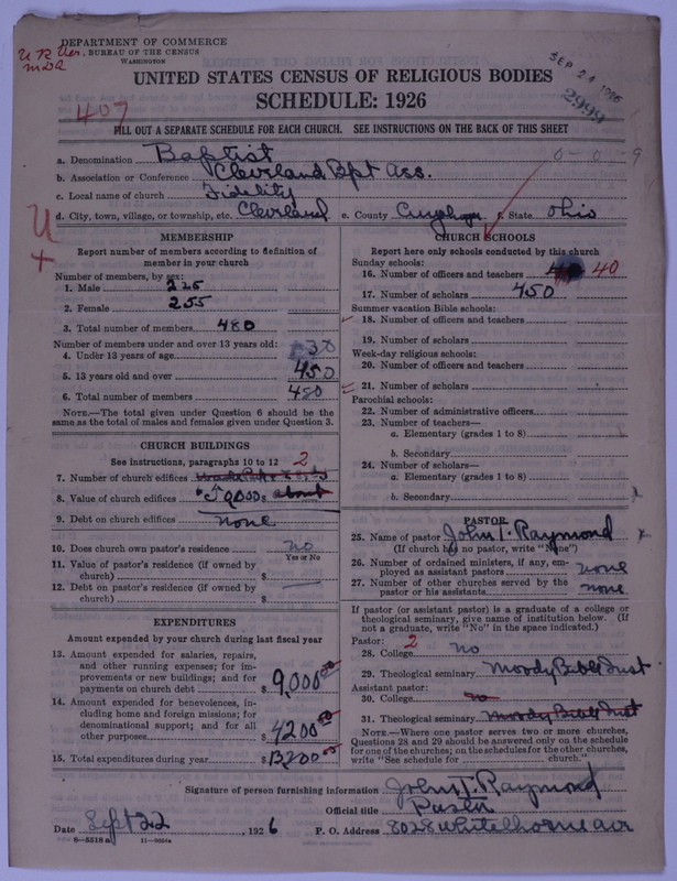Scan of Northern Baptist Convention: 2999