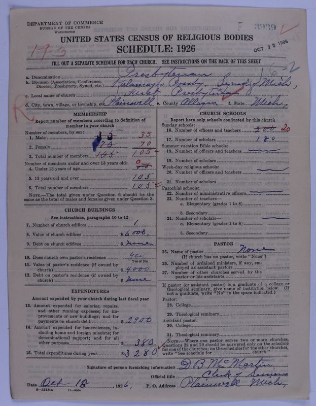 Scan of Presbyterian Church in the United States of America: 3939