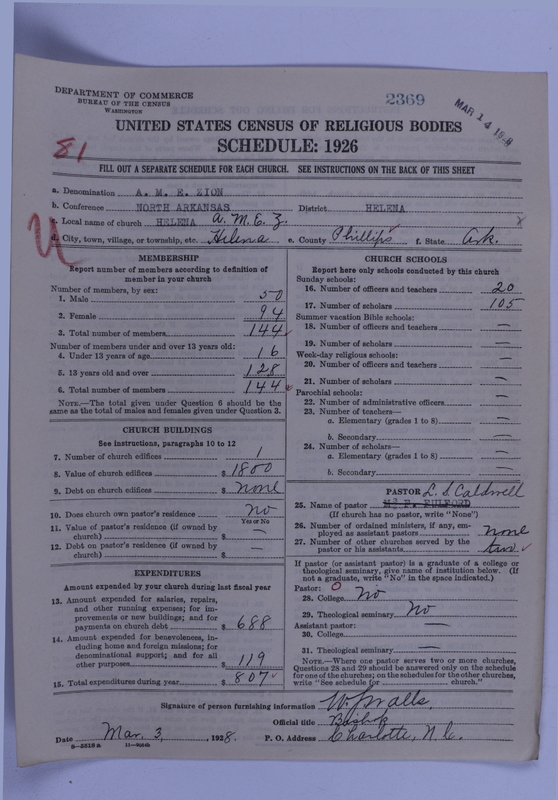 Scan of African Methodist Episcopal Zion Church: 2369