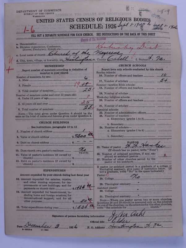 Scan of Church of the Nazarene: 678