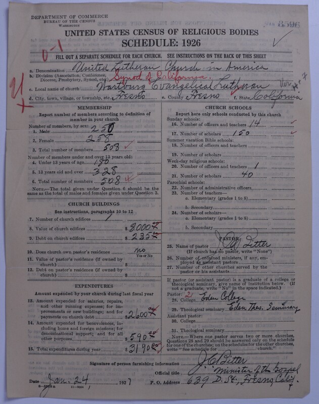 Scan of United Lutheran Church in America: 3596