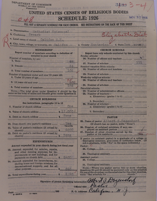 Scan of Methodist Episcopal Church: 3439