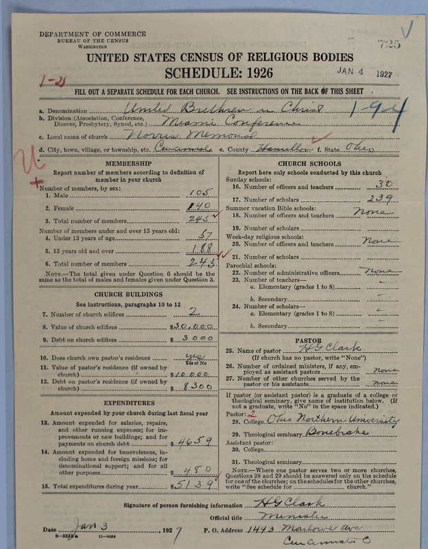 Scan of Church of the United Brethren in Christ: 725