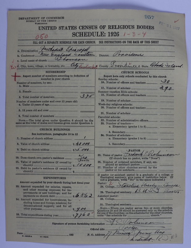 Scan of Methodist Episcopal Church: 957