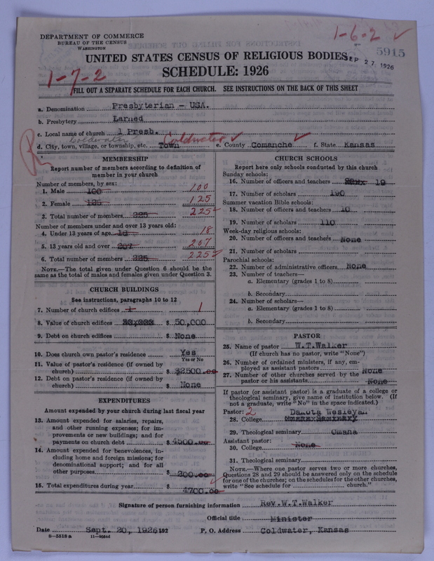 Scan of Presbyterian Church in the United States of America: 5915