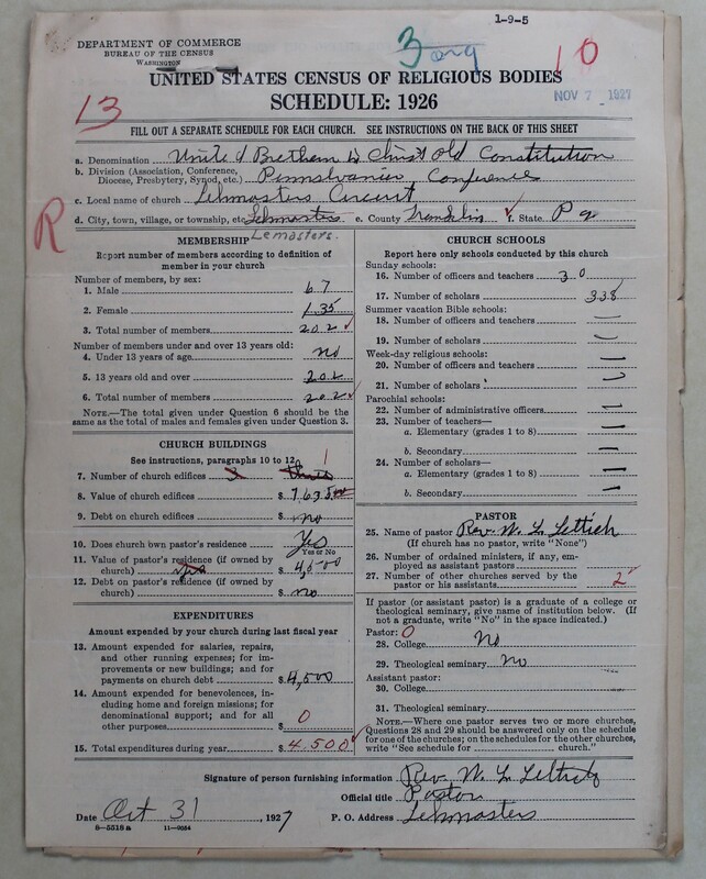 Scan of Church of the United Brethren in Christ (Old Constitution): 10