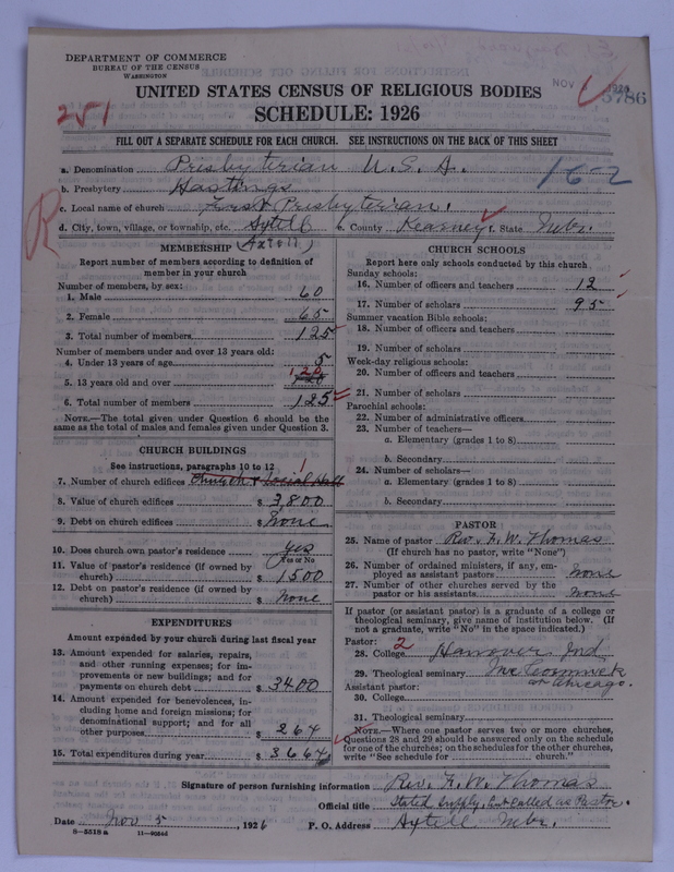 Scan of Presbyterian Church in the United States of America: 5786