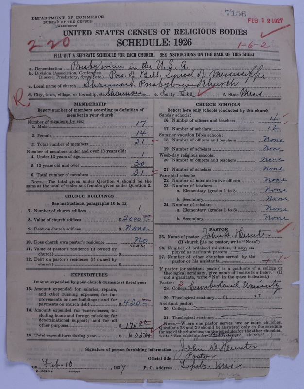Scan of Presbyterian Church in the United States of America: 7156