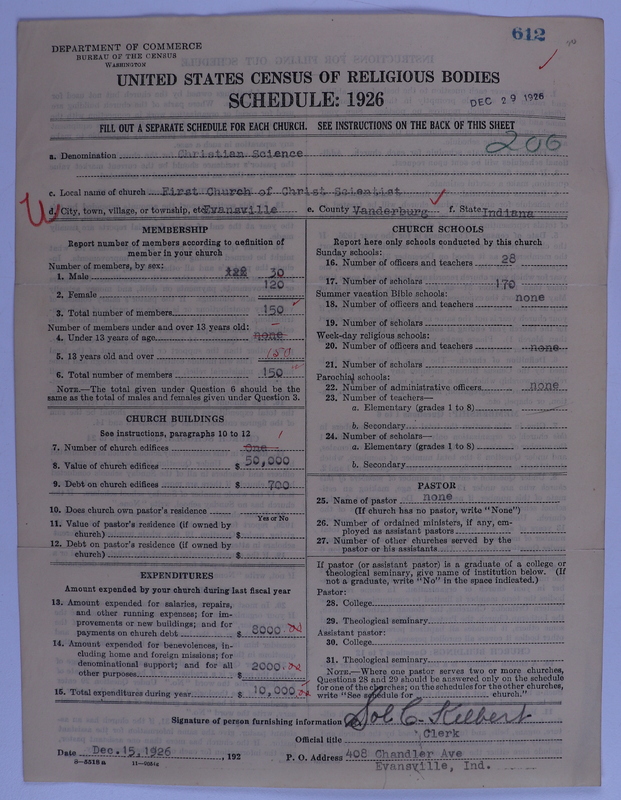 Scan of Church of Christ, Scientist: 612