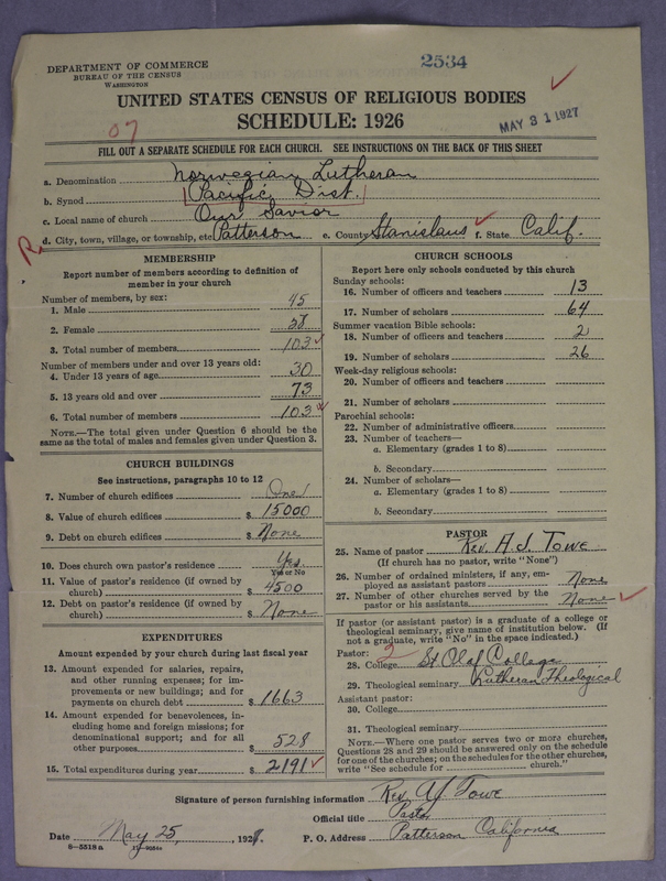 Scan of Norwegian Lutheran Church of America: 2535