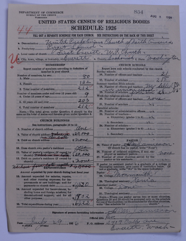 Scan of United Presbyterian Church of North America: 854