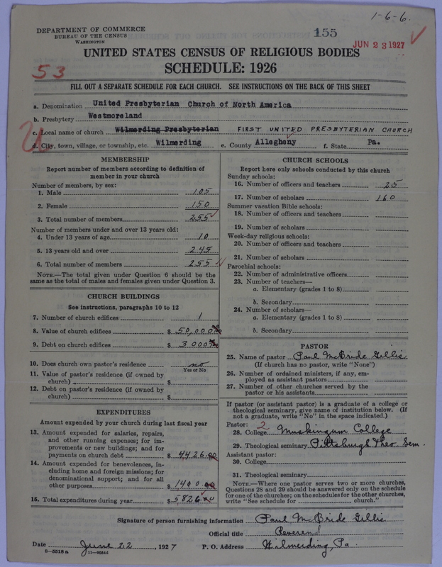 Scan of United Presbyterian Church of North America: 155