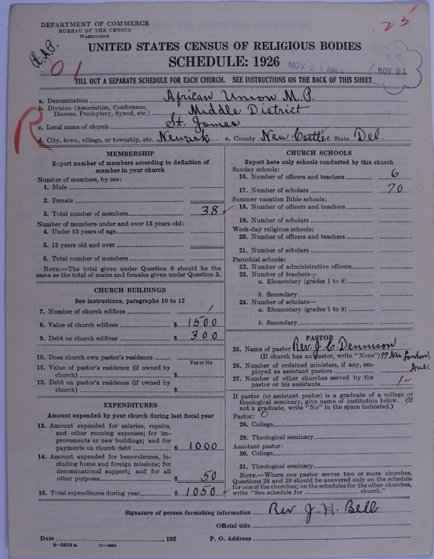 Scan of African Union Methodist Protestant Church: 25