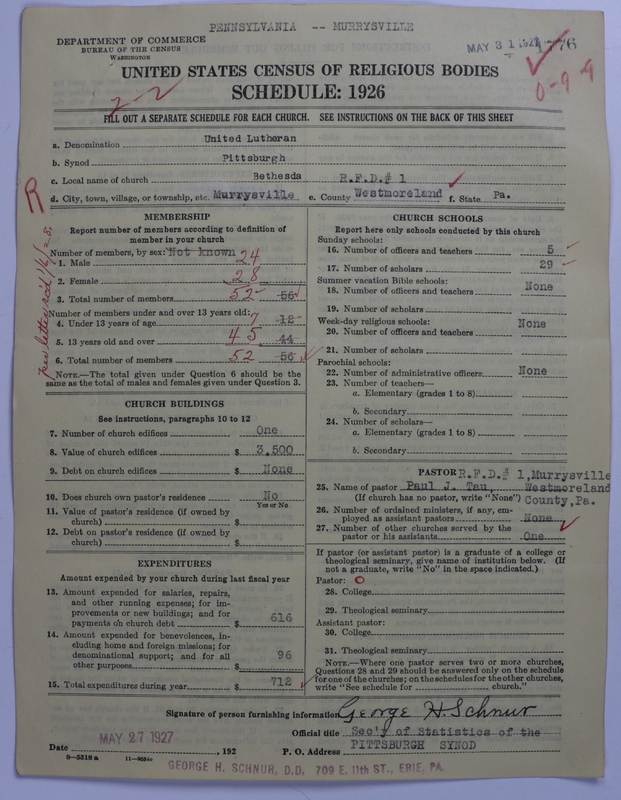 Scan of United Lutheran Church in America: 1776