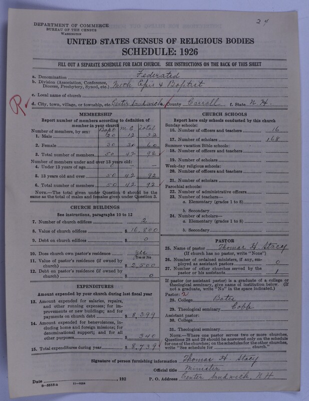 Scan of Federated Churches: 24