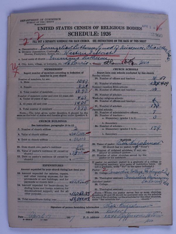 Scan of Evangelical Lutheran Synodical Conference of America: Evangelical Lutheran Synod of Missouri, Ohio, and Other States: 2360
