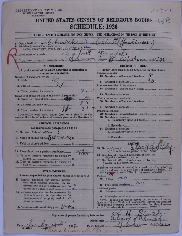 Scan of Church of Christ (Holiness) U.S.A.: 35b