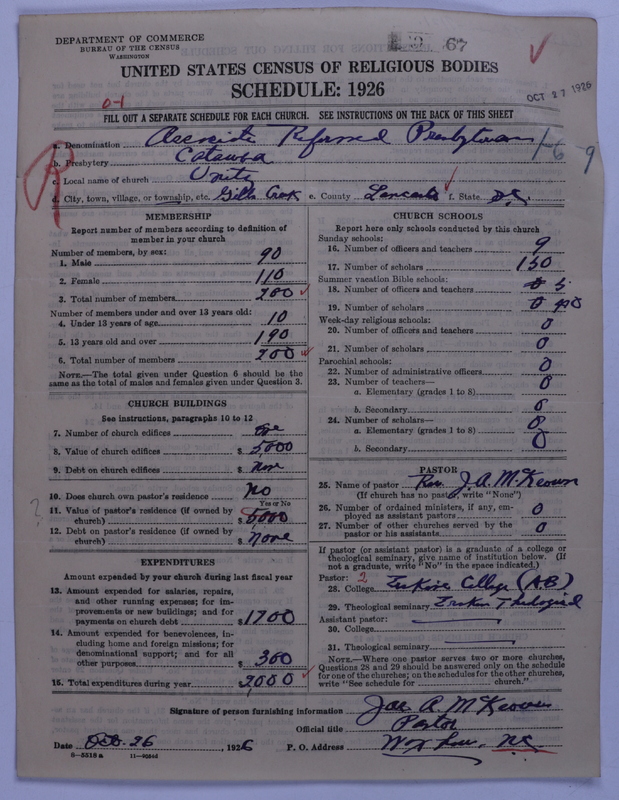 Scan of Associate Reformed Presbyterian Church: 67