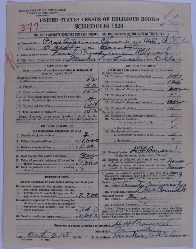Scan of Presbyterian Church in the United States of America: 7385