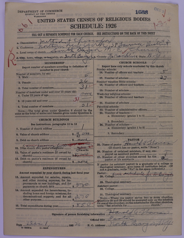 Scan of Methodist Episcopal Church: 1688