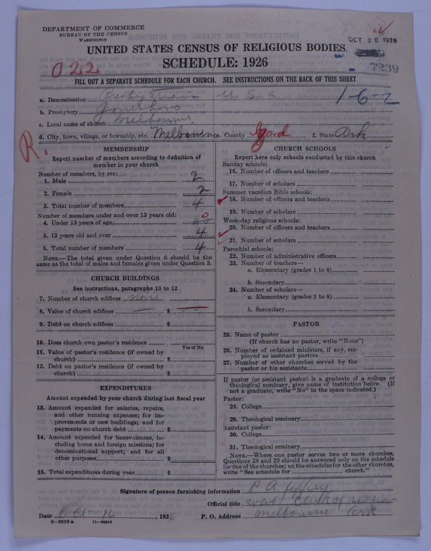 Scan of Presbyterian Church in the United States of America: 7239