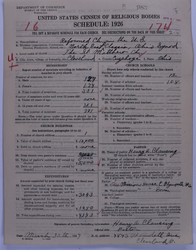 Scan of Reformed Church in the United States: 983